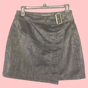 Chelsea & Violet black faux leather skirt Medium